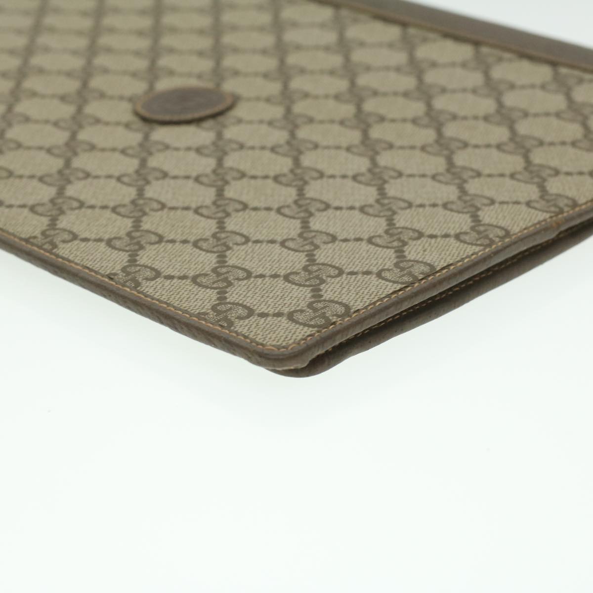 GUCCI GG Canvas Day Planner Cover PVC Leather Beige am3940