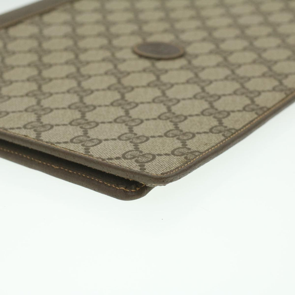 GUCCI GG Canvas Day Planner Cover PVC Leather Beige am3940