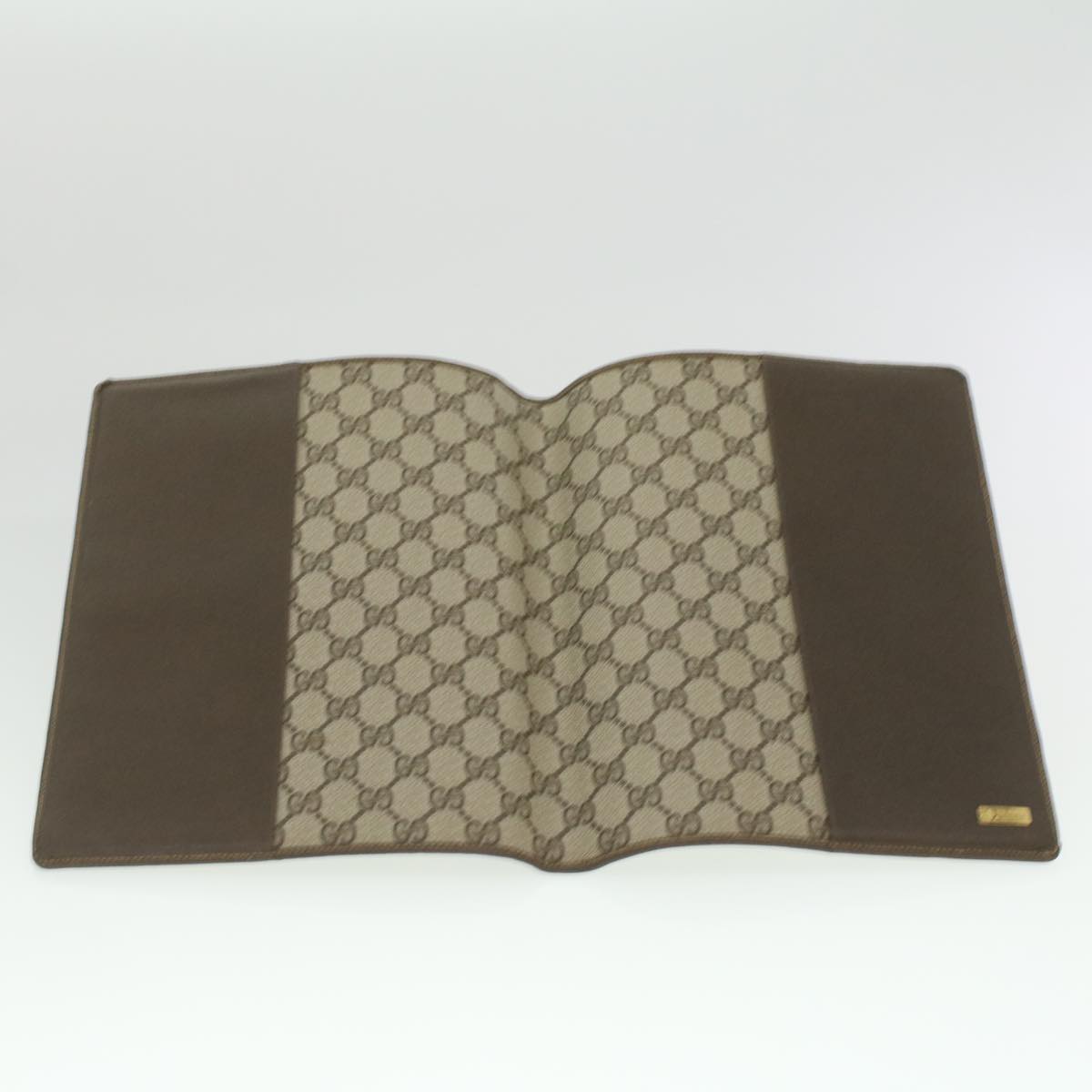 GUCCI GG Canvas Day Planner Cover PVC Leather Beige am3940