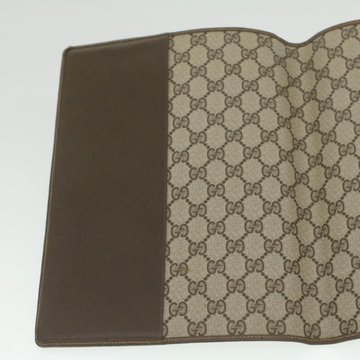 GUCCI GG Canvas Day Planner Cover PVC Leather Beige am3940