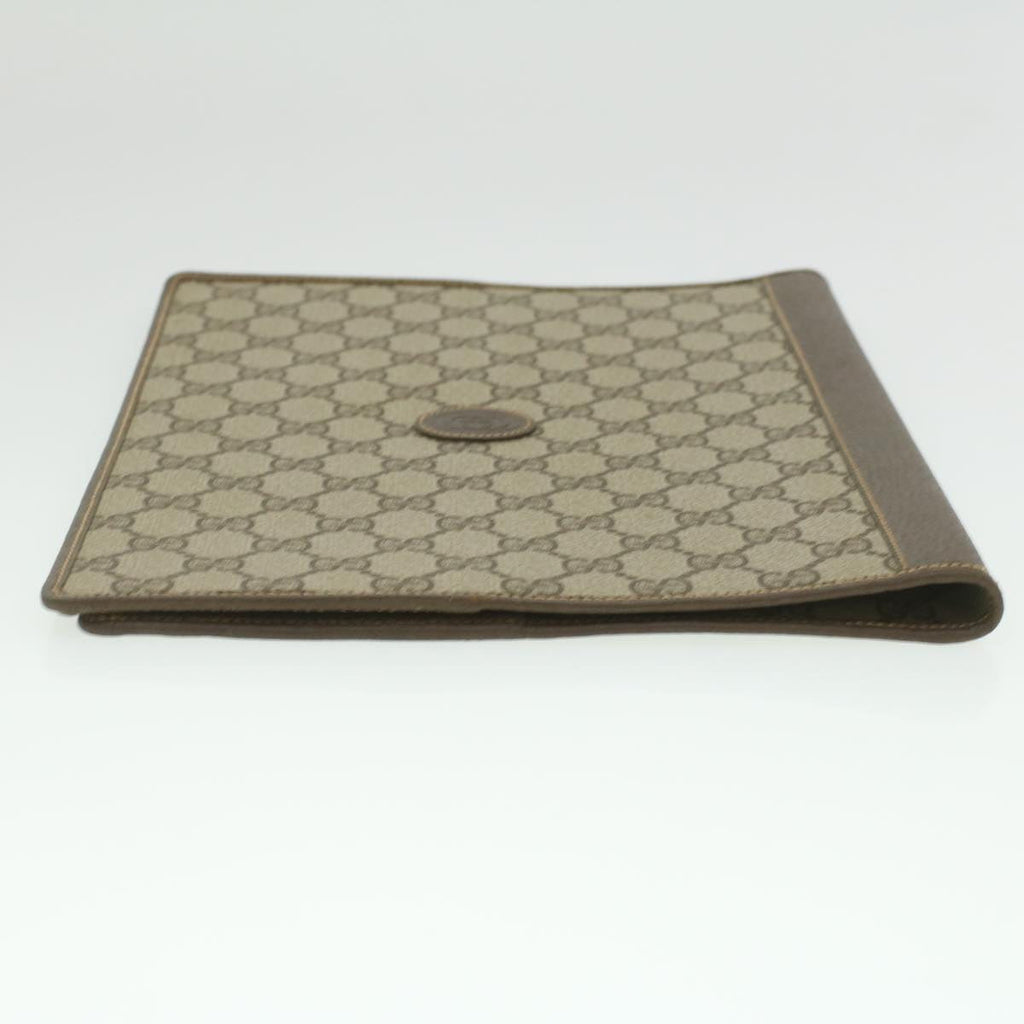 GUCCI GG Canvas Day Planner Cover PVC Leather Beige am3940