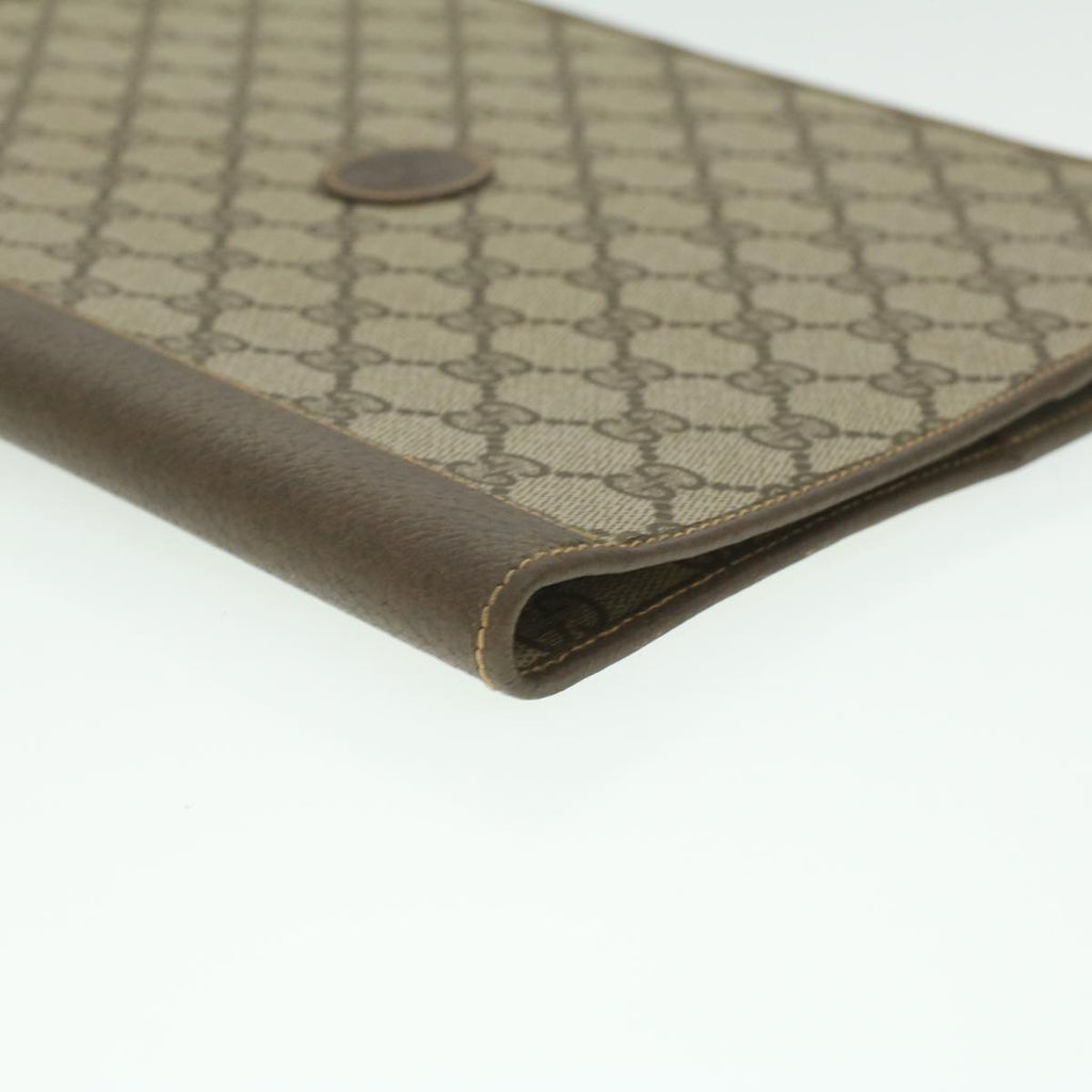 GUCCI GG Canvas Day Planner Cover PVC Leather Beige am3940