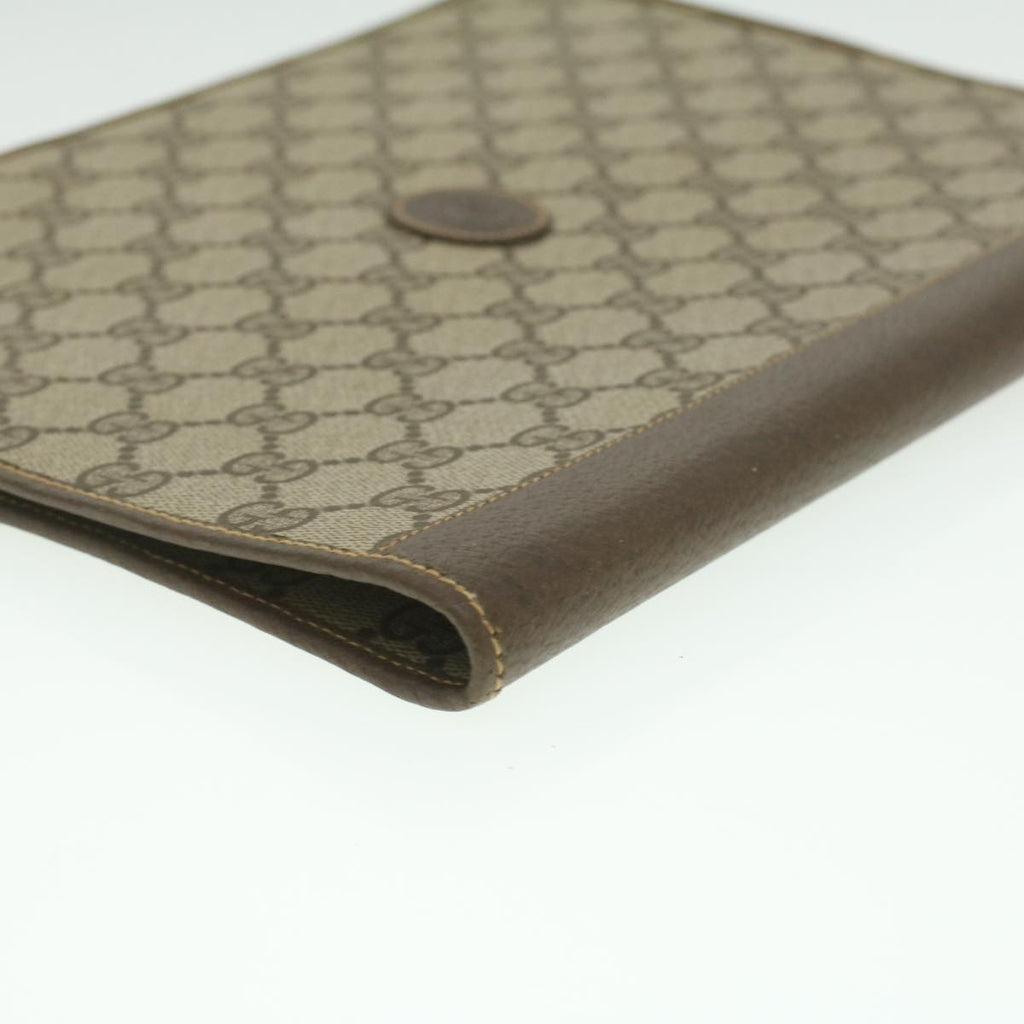 GUCCI GG Canvas Day Planner Cover PVC Leather Beige am3940