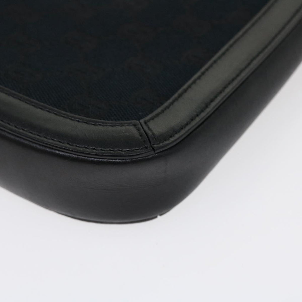 GUCCI GG Canvas Shoulder Bag Black 4142 am3951