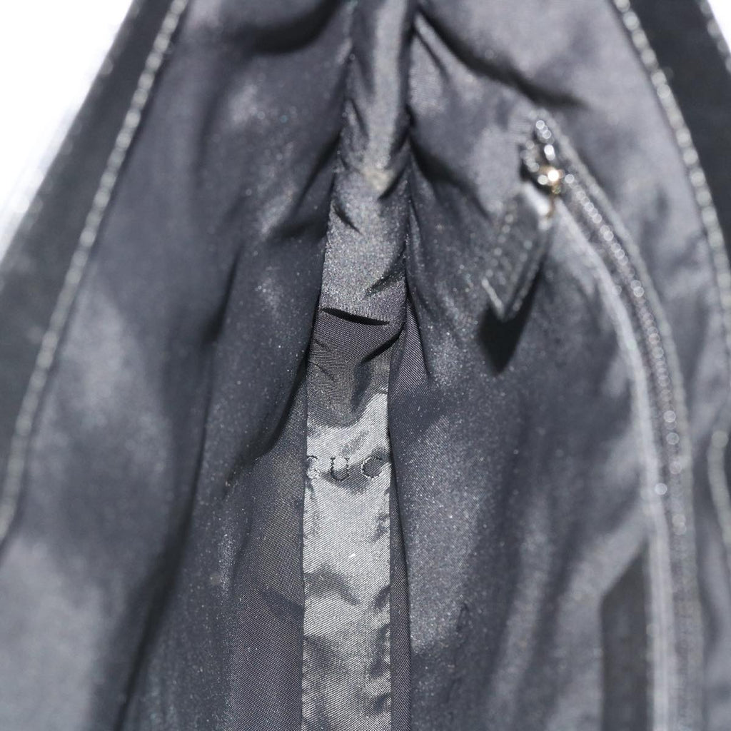 GUCCI GG Canvas Shoulder Bag Black 4142 am3951