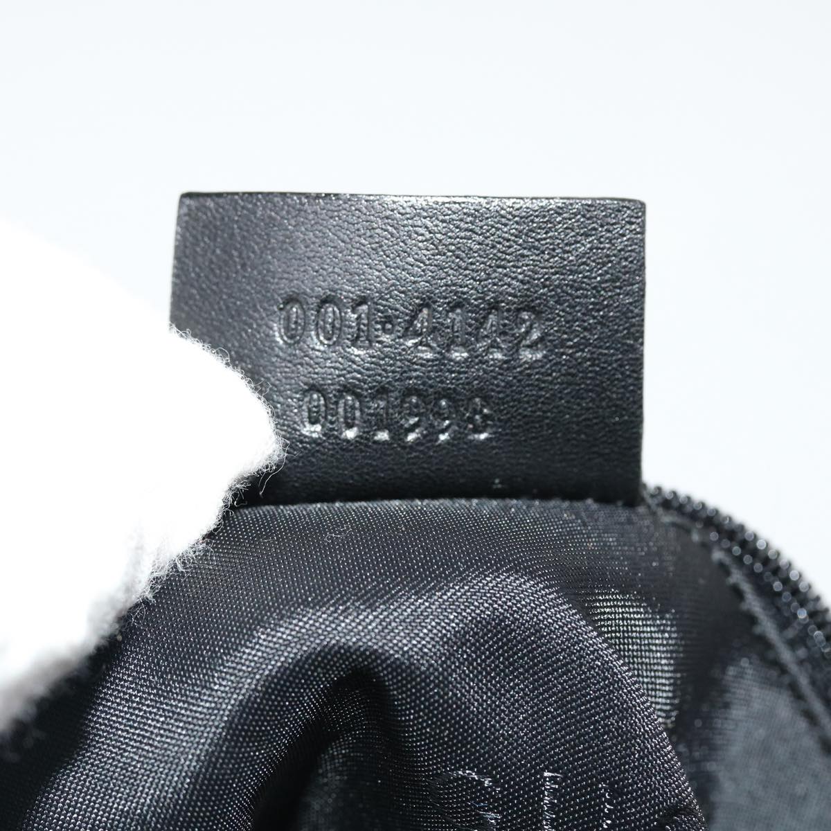 GUCCI GG Canvas Shoulder Bag Black 4142 am3951
