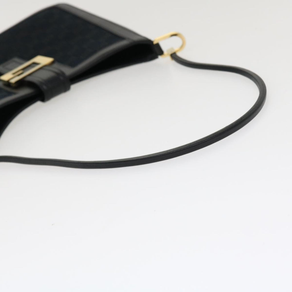 GUCCI GG Canvas Shoulder Bag Black 4142 am3951