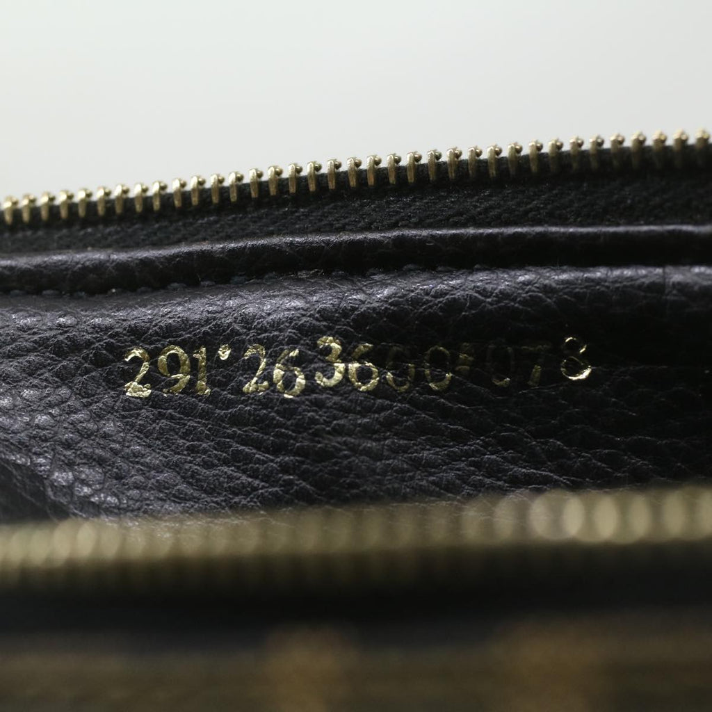 FENDI Zucca Canvas hand Pouch Nylon Brown Black am3972
