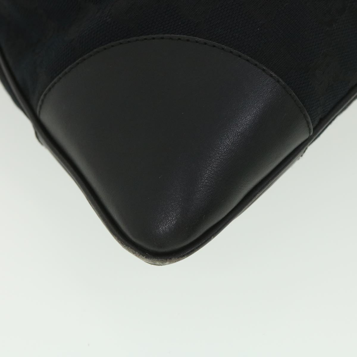GUCCI GG Canvas Jackie Shoulder Bag Black 001.4075 am3986