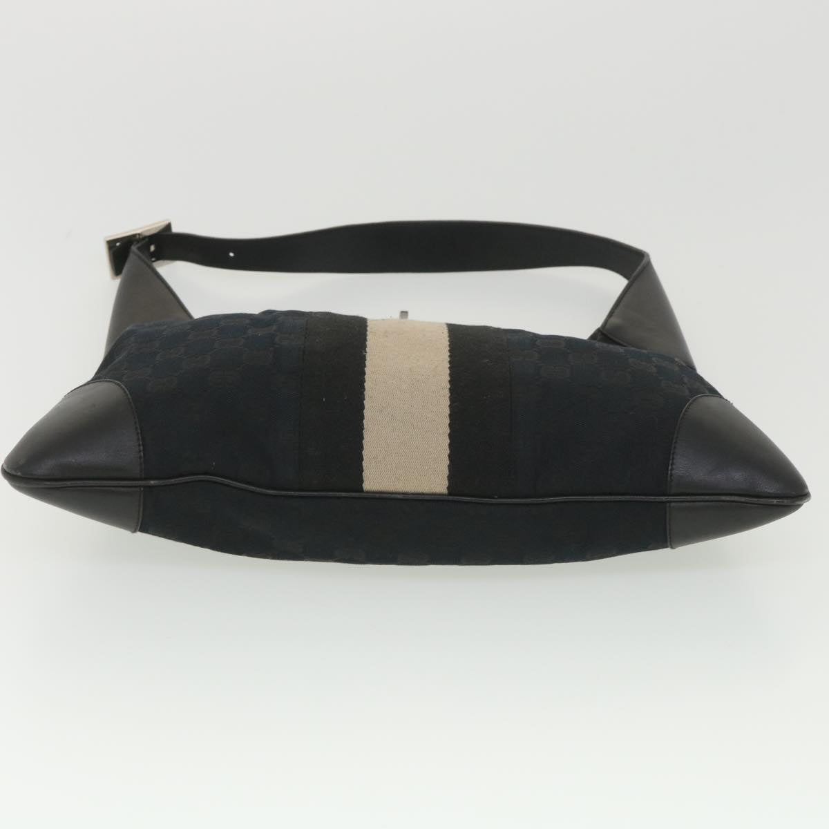GUCCI GG Canvas Jackie Shoulder Bag Black 001.4075 am3986