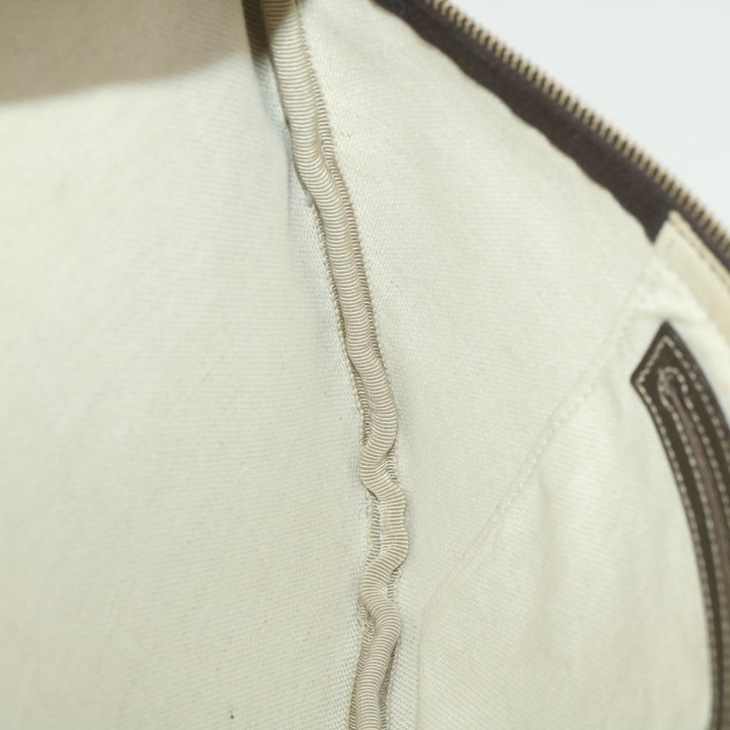 GUCCI GG Canvas Waist Bag PVC Leather Beige 211110 am3994