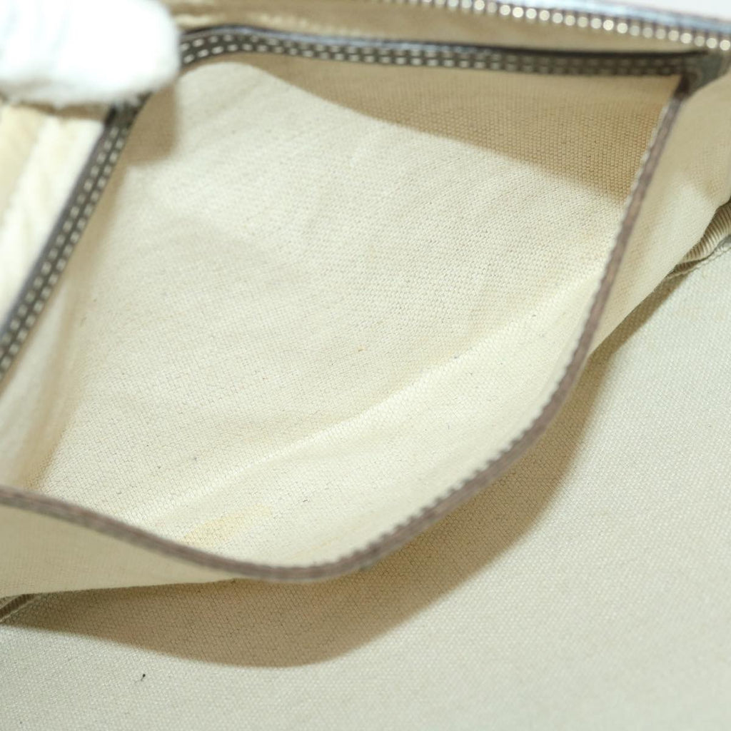 GUCCI GG Canvas Waist Bag PVC Leather Beige 211110 am3994