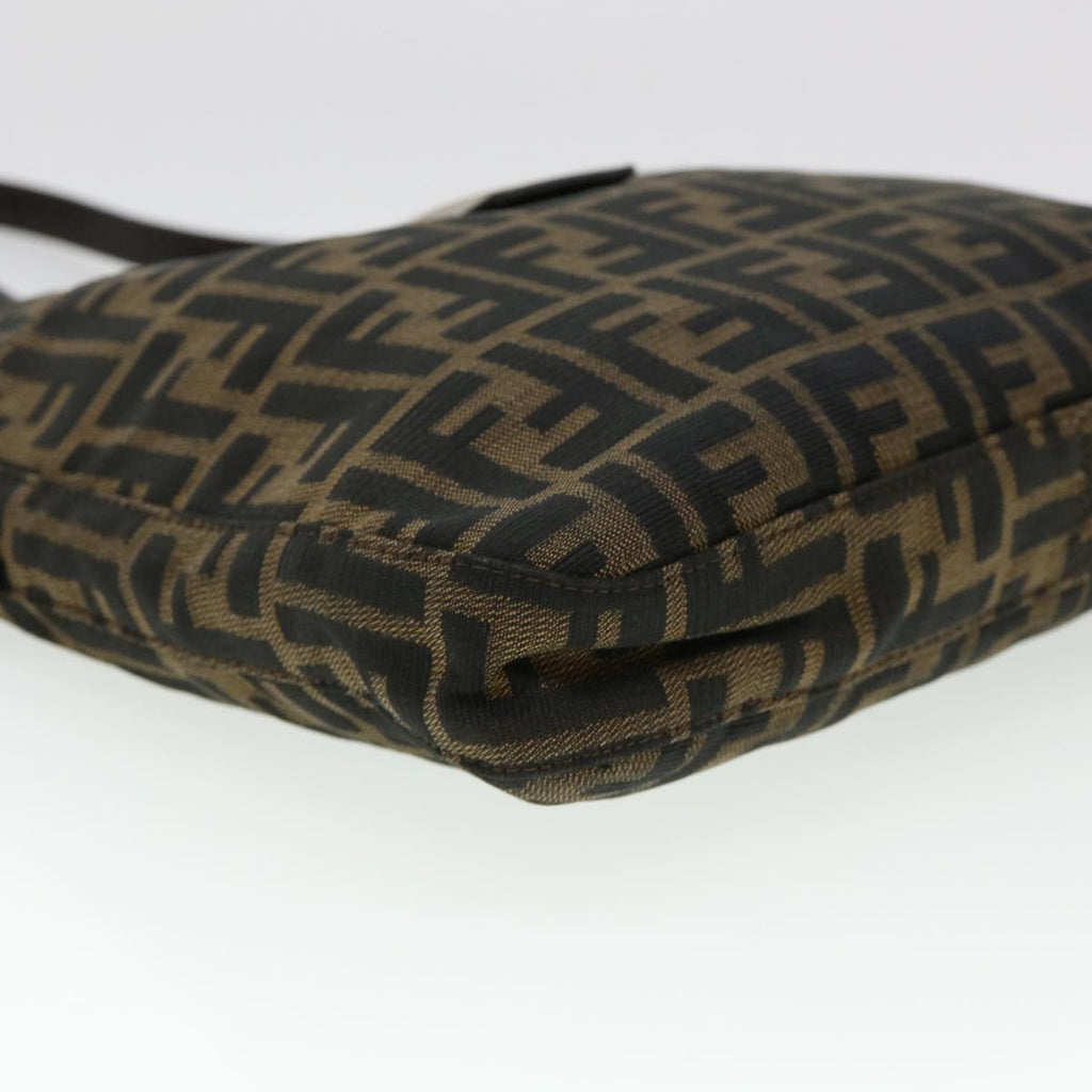FENDI Zucca Canvas Mamma Baguette Shoulder Bag Brown 2258 26727 009 am4024