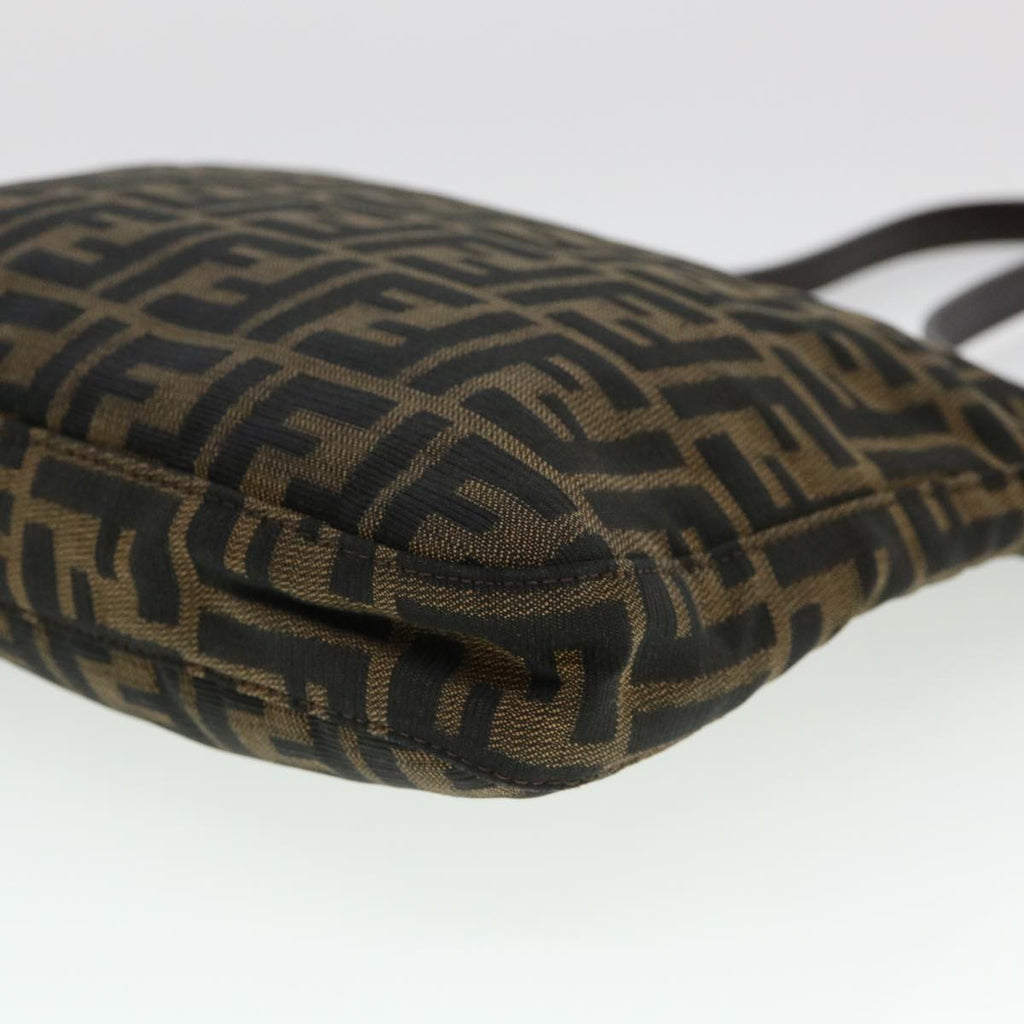 FENDI Zucca Canvas Mamma Baguette Shoulder Bag Brown 2258 26727 009 am4024