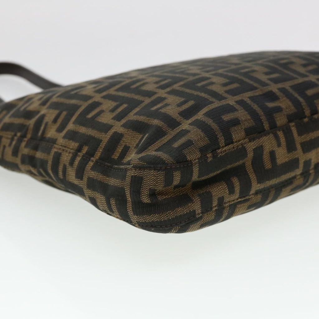 FENDI Zucca Canvas Mamma Baguette Shoulder Bag Brown 2258 26727 009 am4024