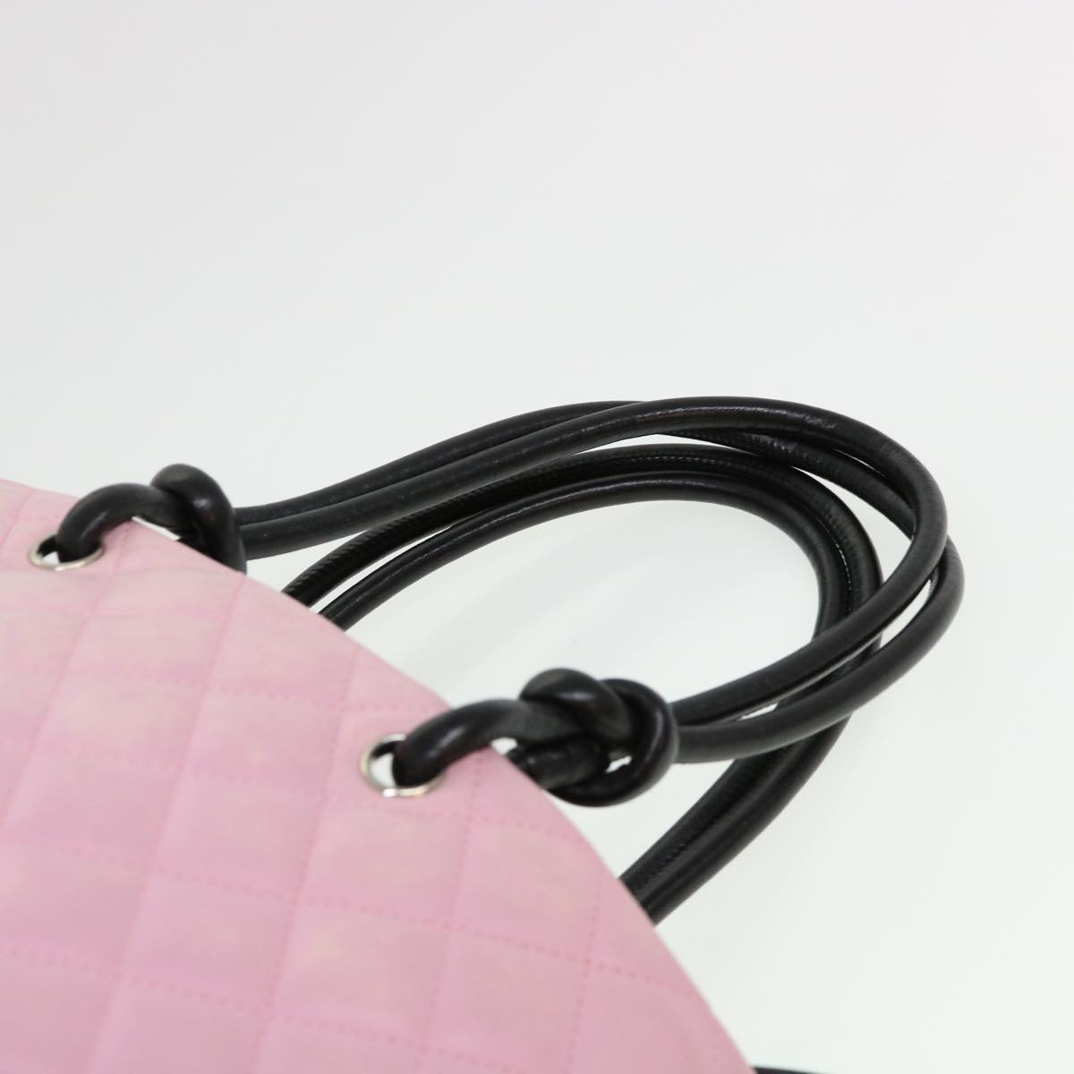 CHANEL Cambon Line Shoulder Bag Caviar Skin Pink CC am4029A