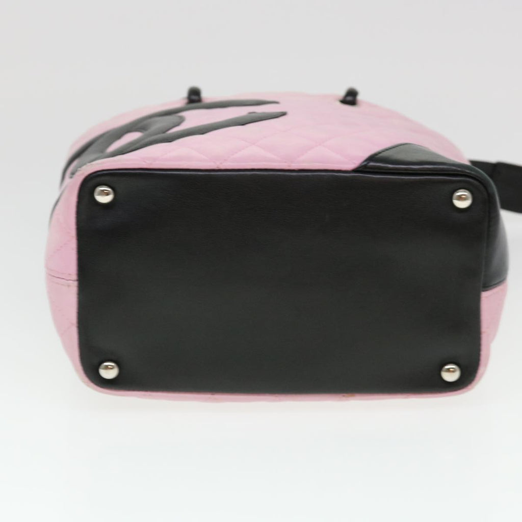 CHANEL Cambon Line Shoulder Bag Caviar Skin Pink CC am4029A