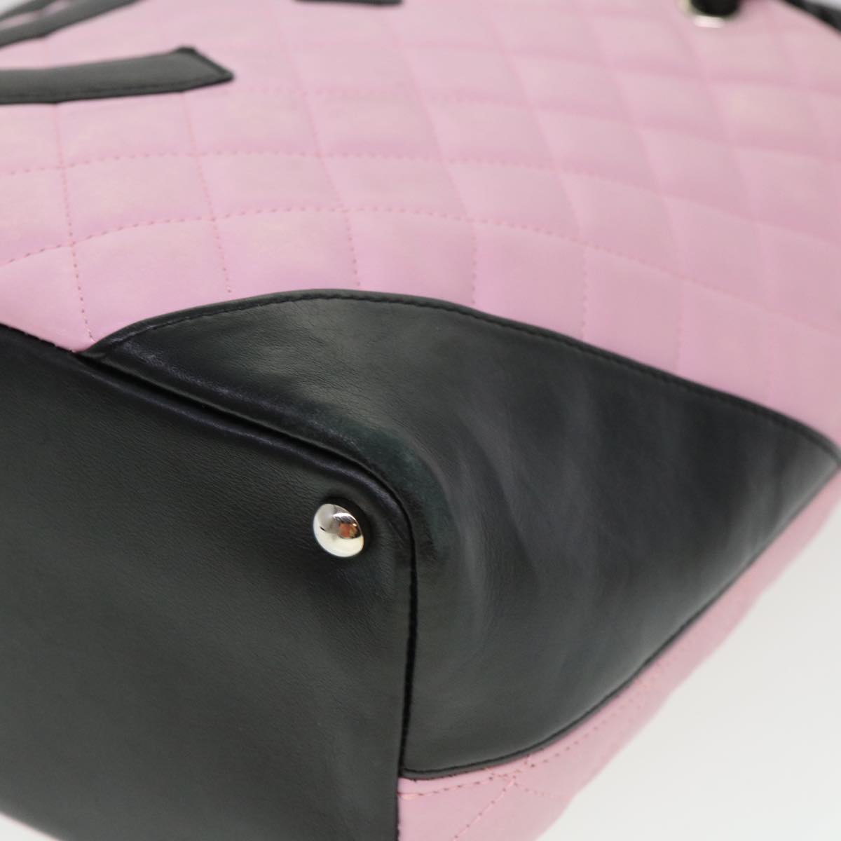 CHANEL Cambon Line Shoulder Bag Caviar Skin Pink CC am4029A