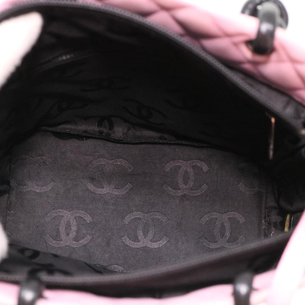 CHANEL Cambon Line Shoulder Bag Caviar Skin Pink CC am4029A