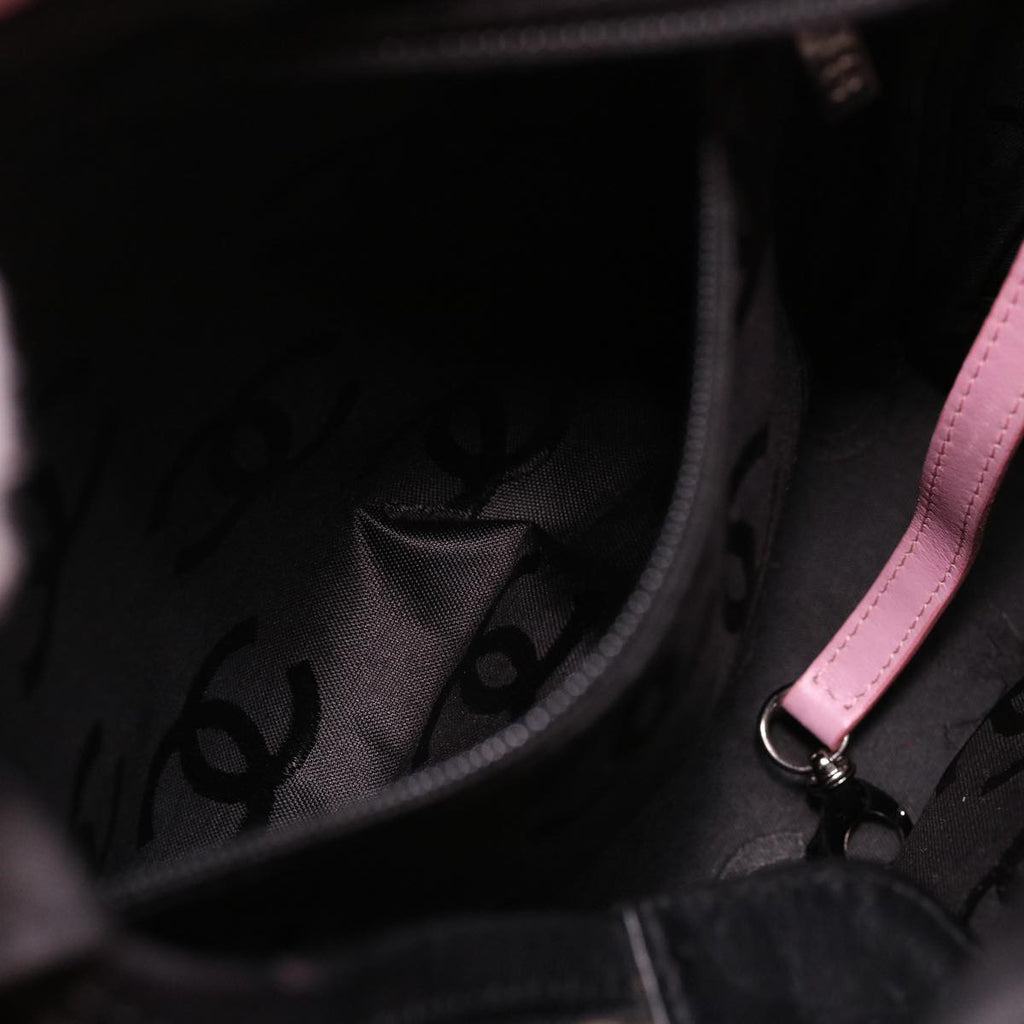 CHANEL Cambon Line Shoulder Bag Caviar Skin Pink CC am4029A