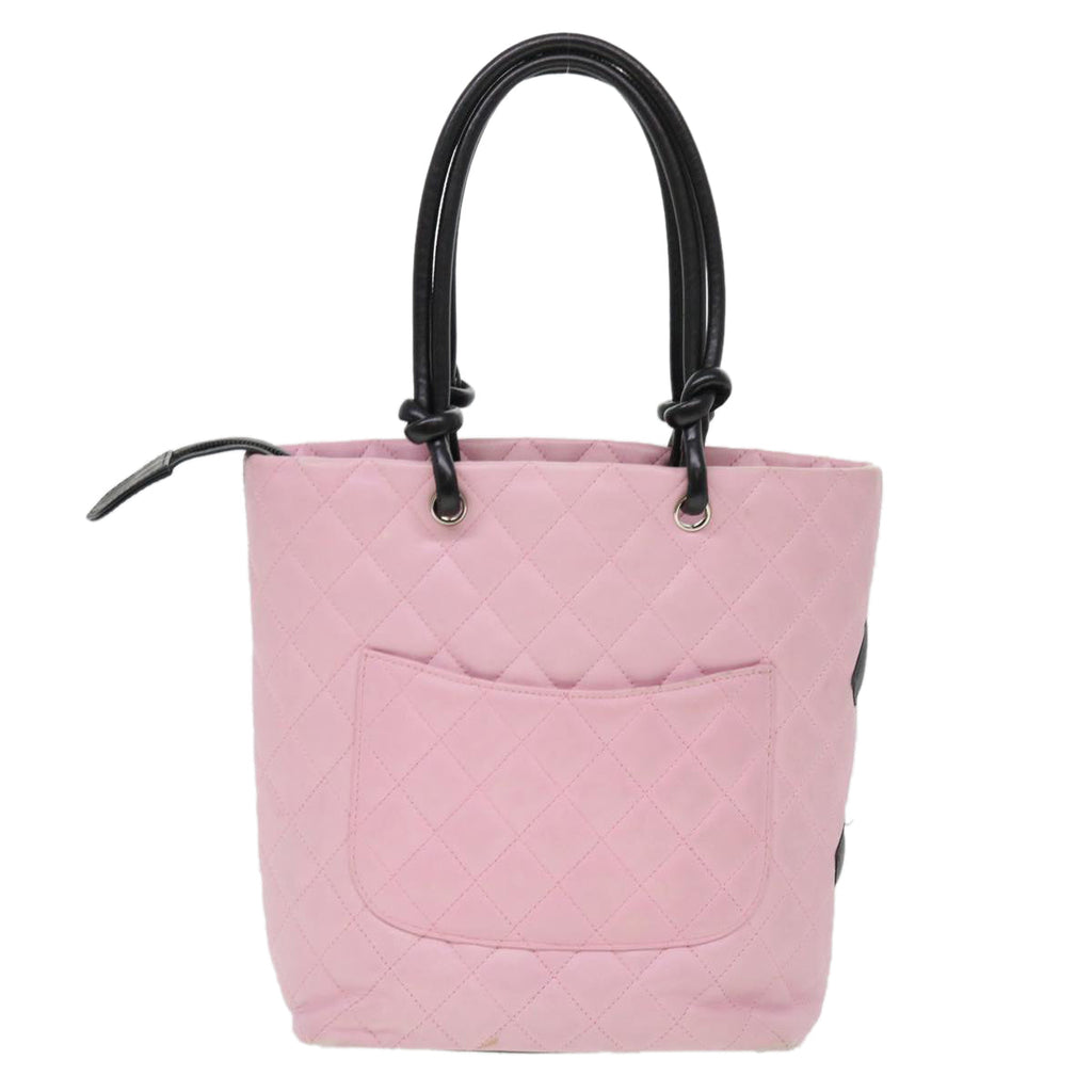 CHANEL Cambon Line Shoulder Bag Caviar Skin Pink CC am4029A