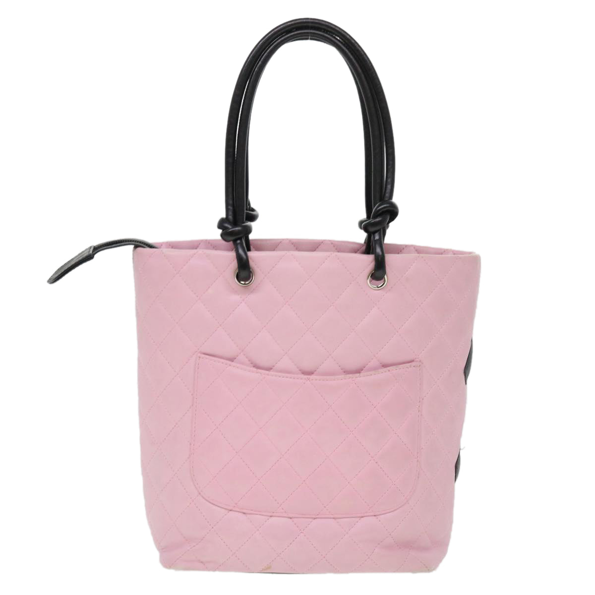 CHANEL Cambon Line Shoulder Bag Caviar Skin Pink CC am4029A