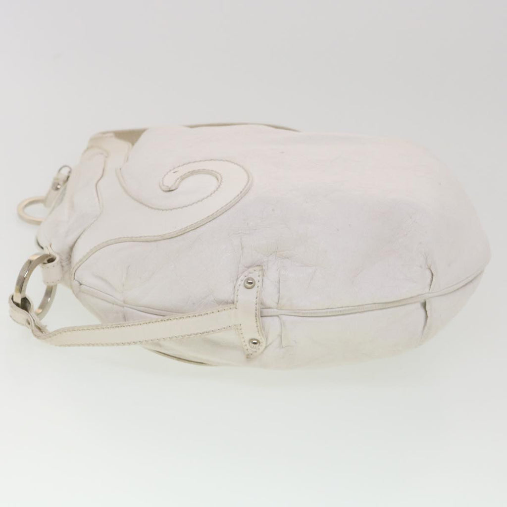 FENDI Shoulder Bag Leather White am4051