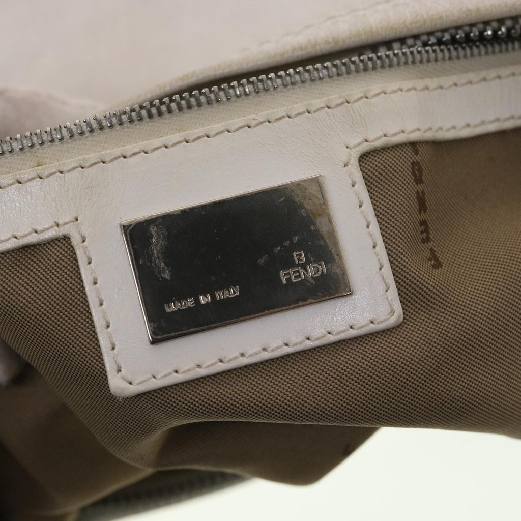 FENDI Shoulder Bag Leather White am4051