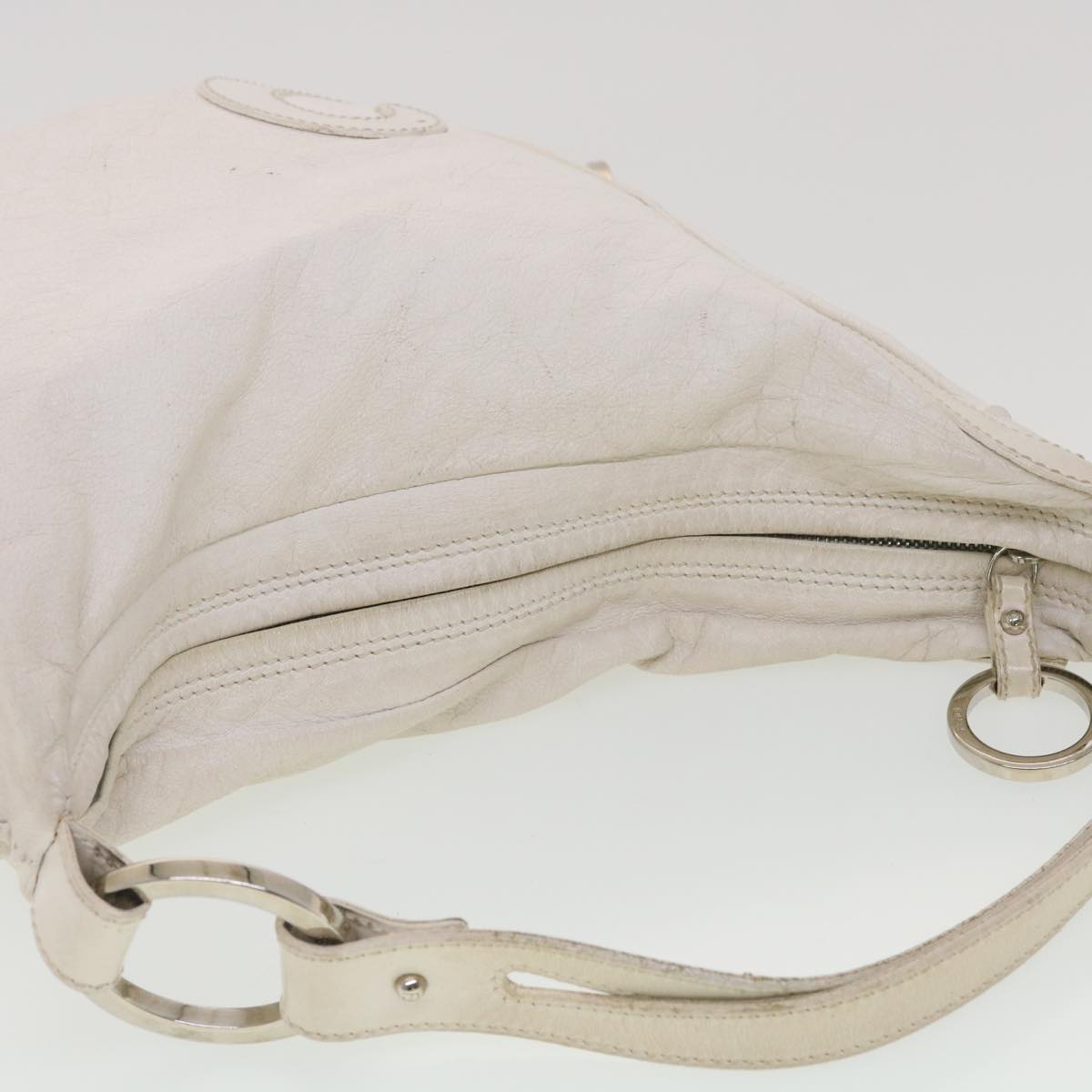 FENDI Shoulder Bag Leather White am4051