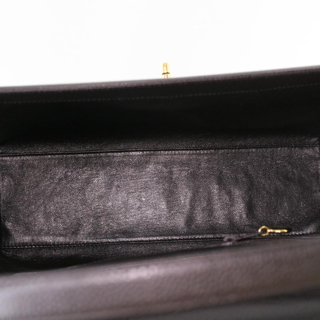 CHANEL Shoulder Bag Caviar Skin Black CC am4067