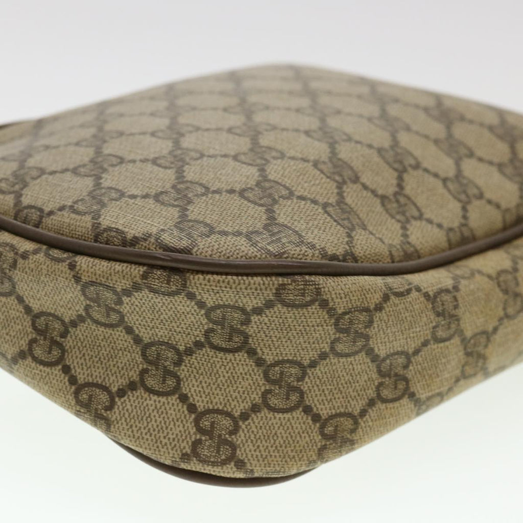 GUCCI GG Canvas Web Sherry Line Clutch Bag Beige Red Green am4114
