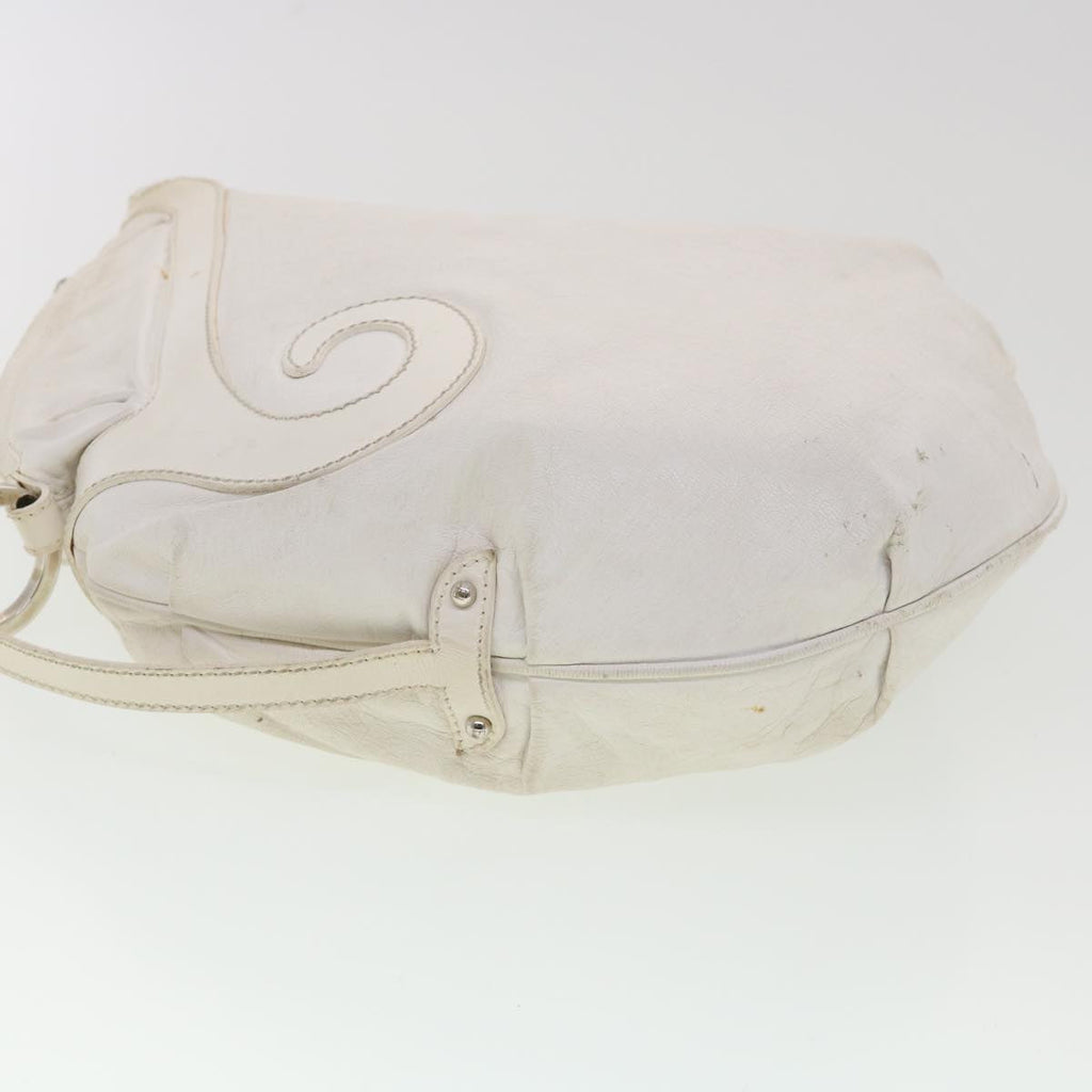 FENDI Shoulder Bag Leather White am4131