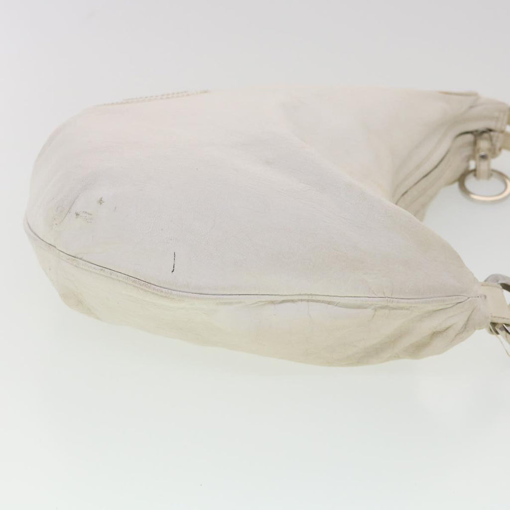 FENDI Shoulder Bag Leather White am4131