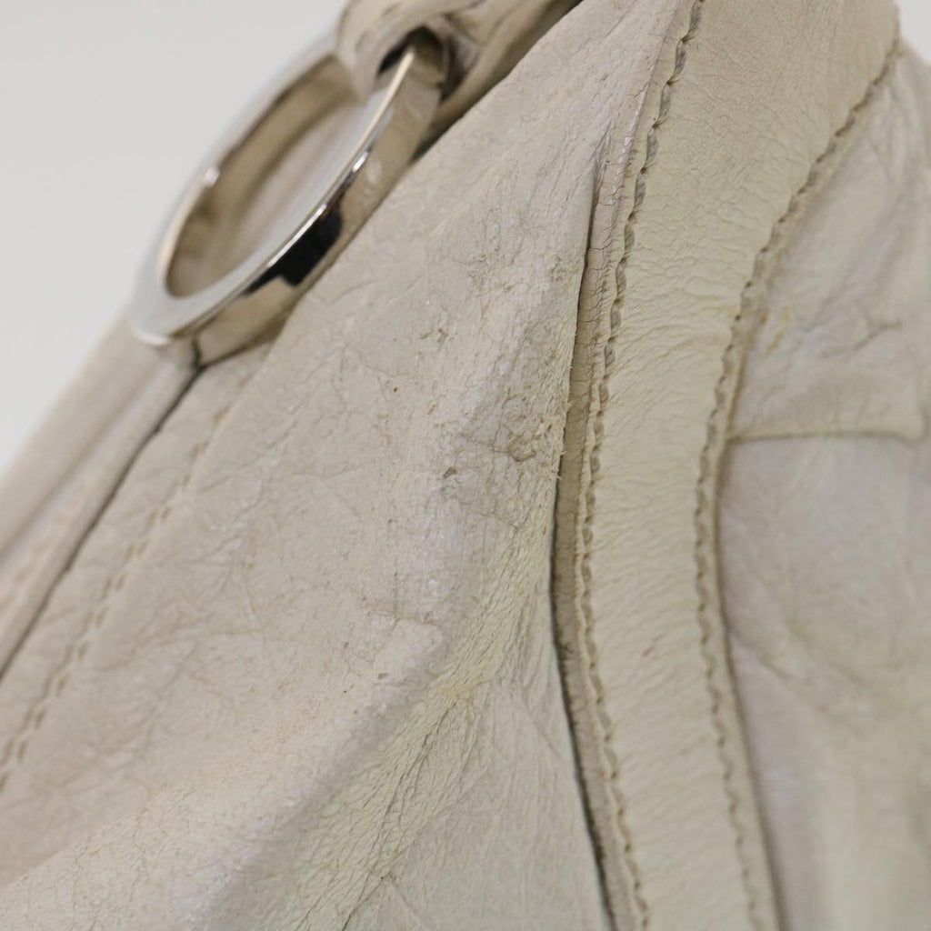 FENDI Shoulder Bag Leather White am4131