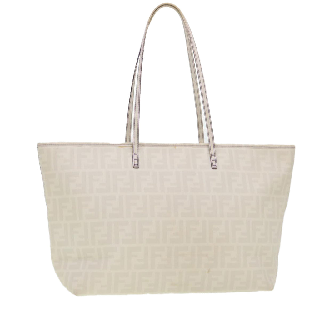 FENDI Zucca Canvas Tote Bag White 8BH185-UZD 108-211 am4133
