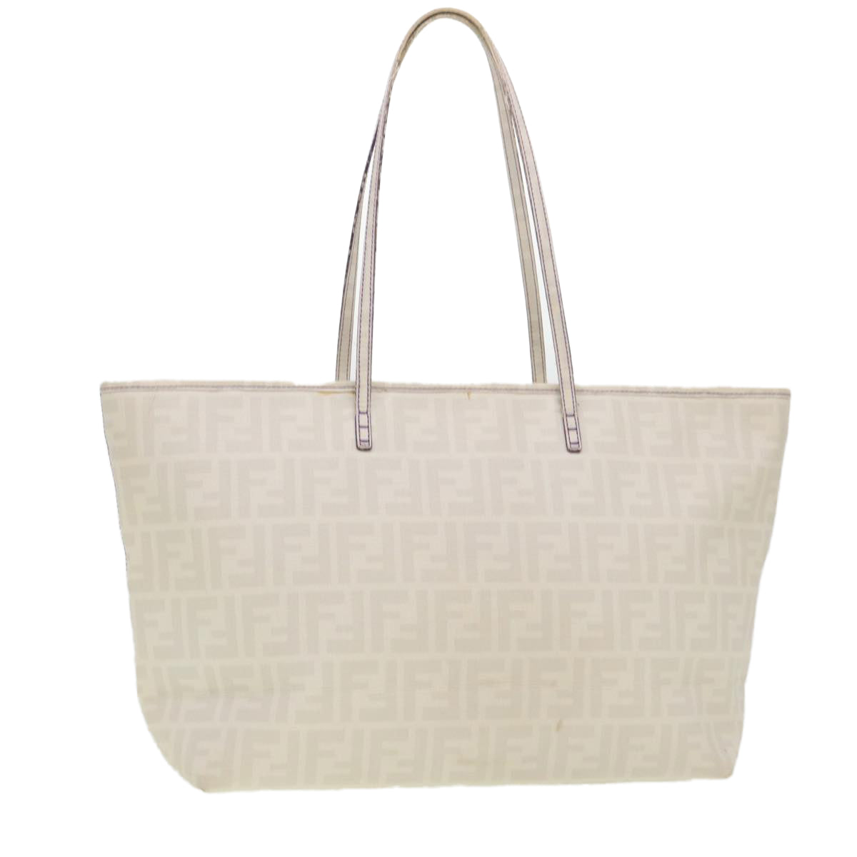 FENDI Zucca Canvas Tote Bag White 8BH185-UZD 108-211 am4133
