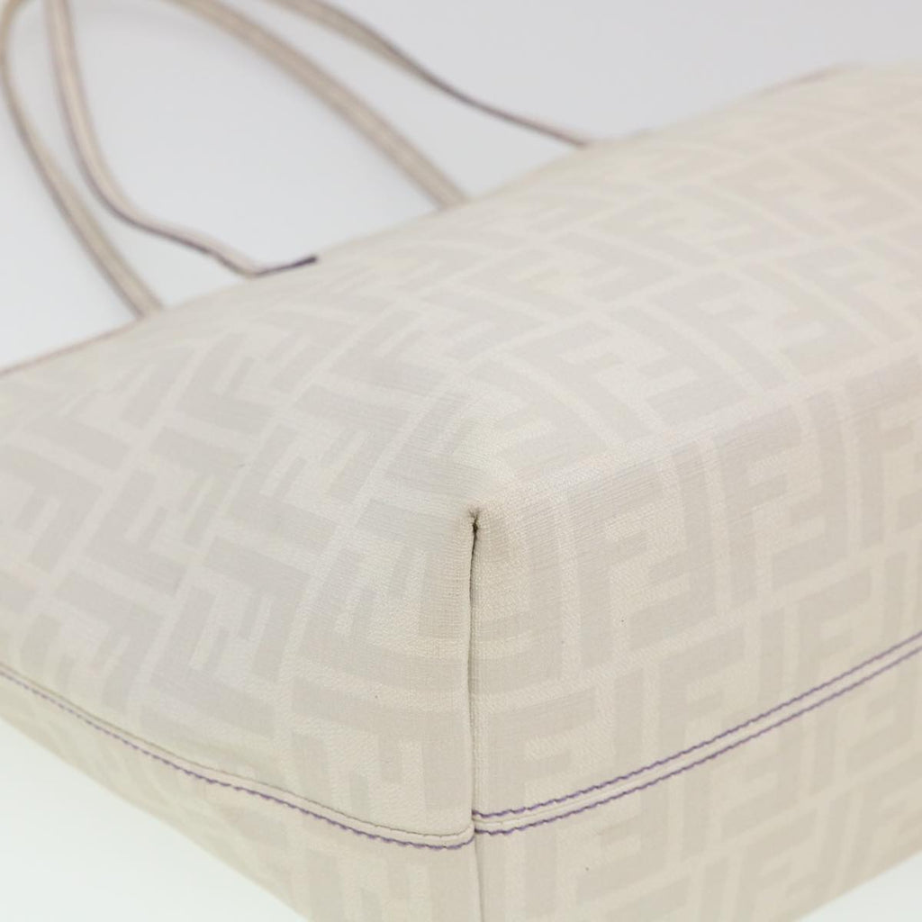 FENDI Zucca Canvas Tote Bag White 8BH185-UZD 108-211 am4133