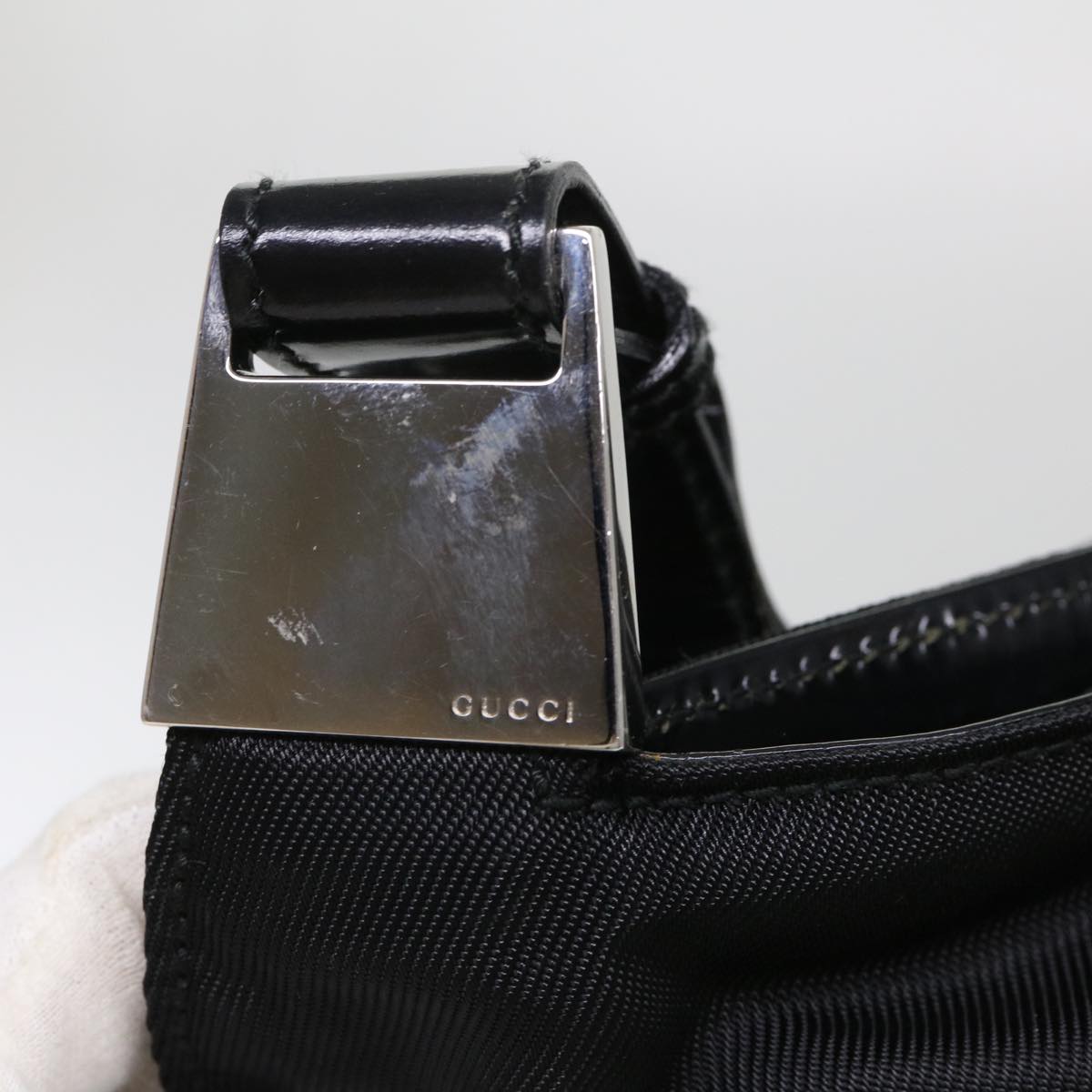 GUCCI Boston Bag Nylon Black 012 2122 0161 10 am4144