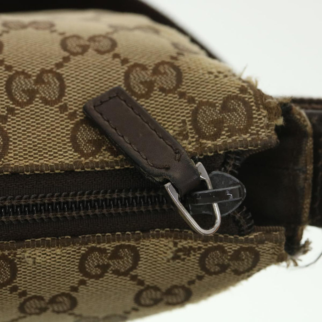 GUCCI GG Canvas Shoulder Bag Beige 145857 am4145