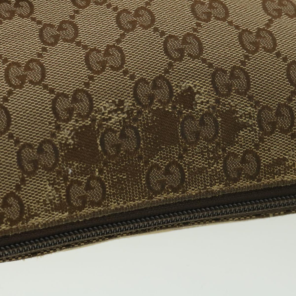 GUCCI GG Canvas Shoulder Bag Beige 145857 am4145