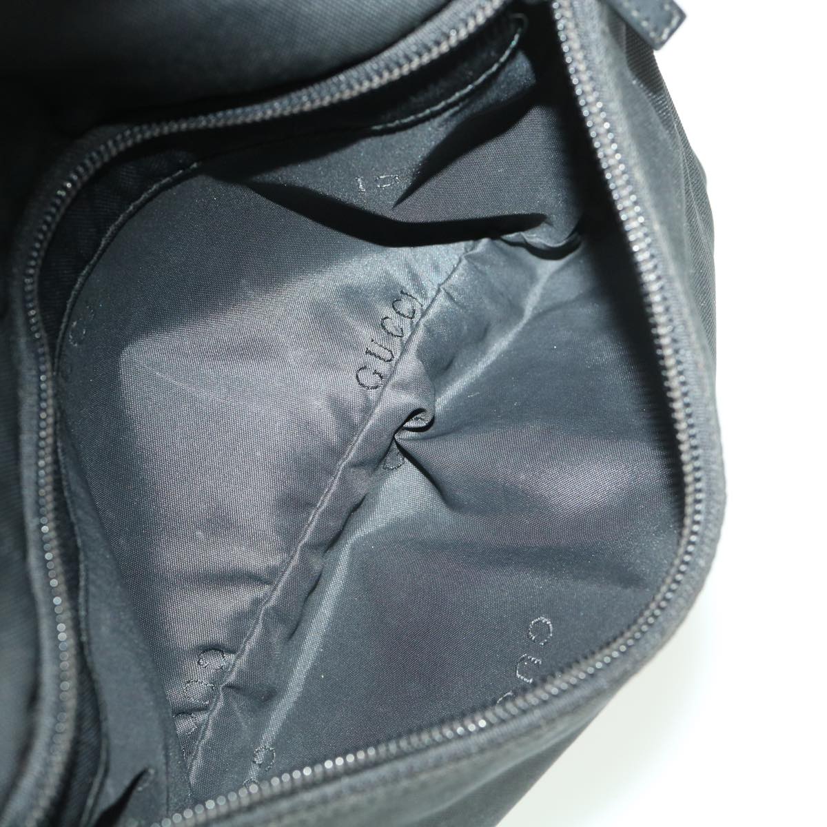 GUCCI Shoulder Bag Nylon Black 0013386 am4146
