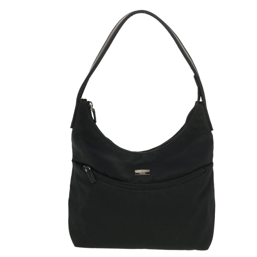 GUCCI Shoulder Bag Nylon Black 0013386 am4146