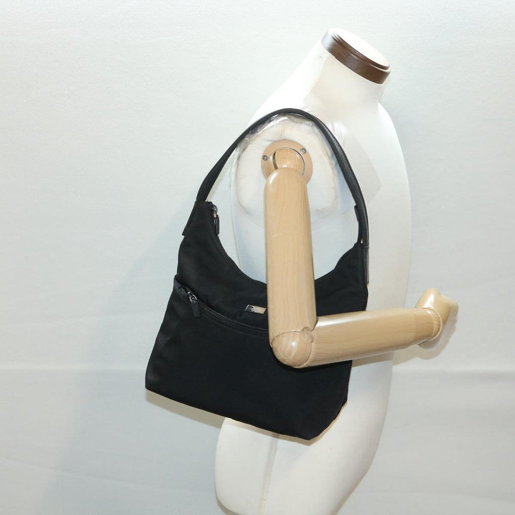 GUCCI Shoulder Bag Nylon Black 0013386 am4146