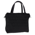FENDI Zucchino Canvas Hand Bag Black am4149