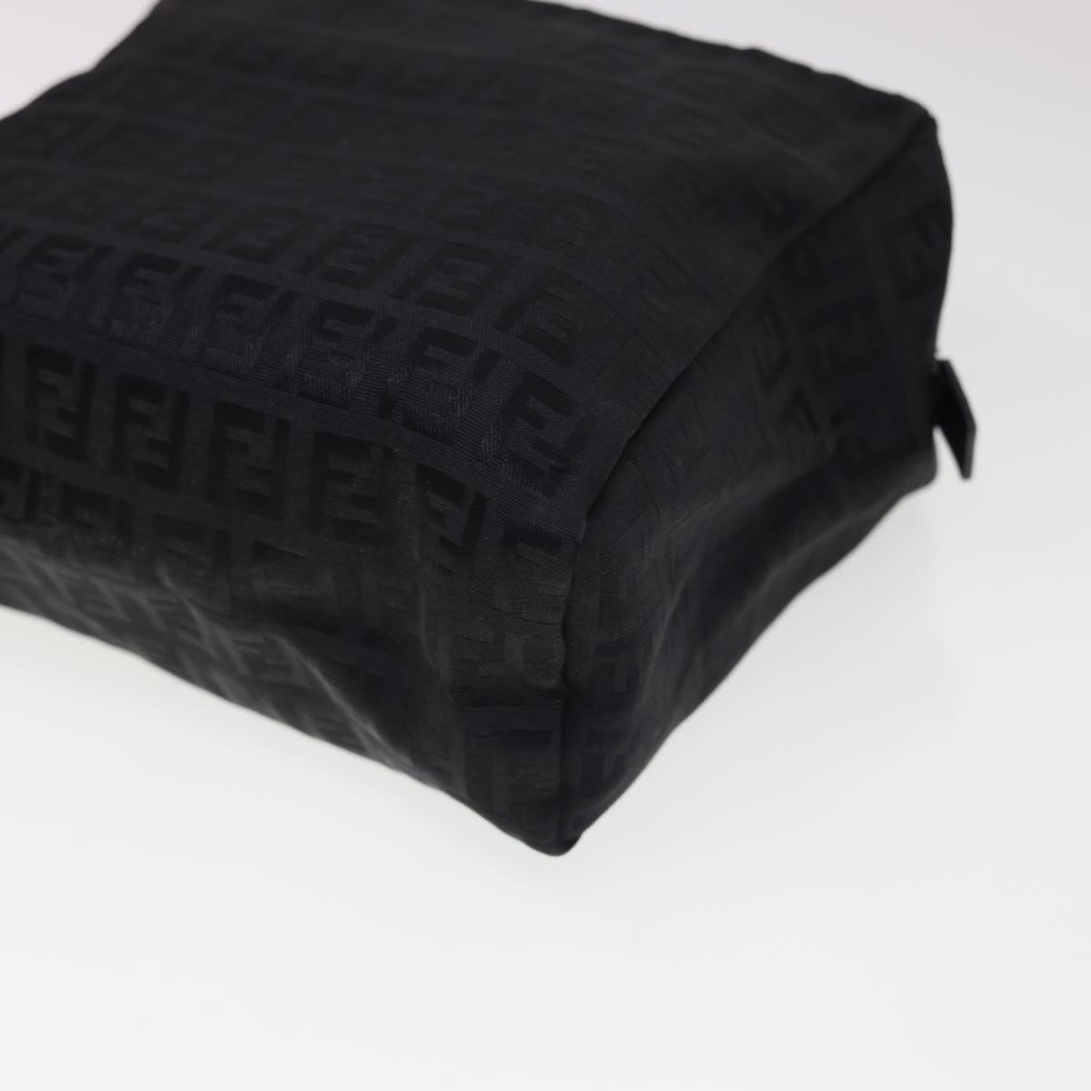 FENDI Zucchino Canvas Hand Bag Black am4149
