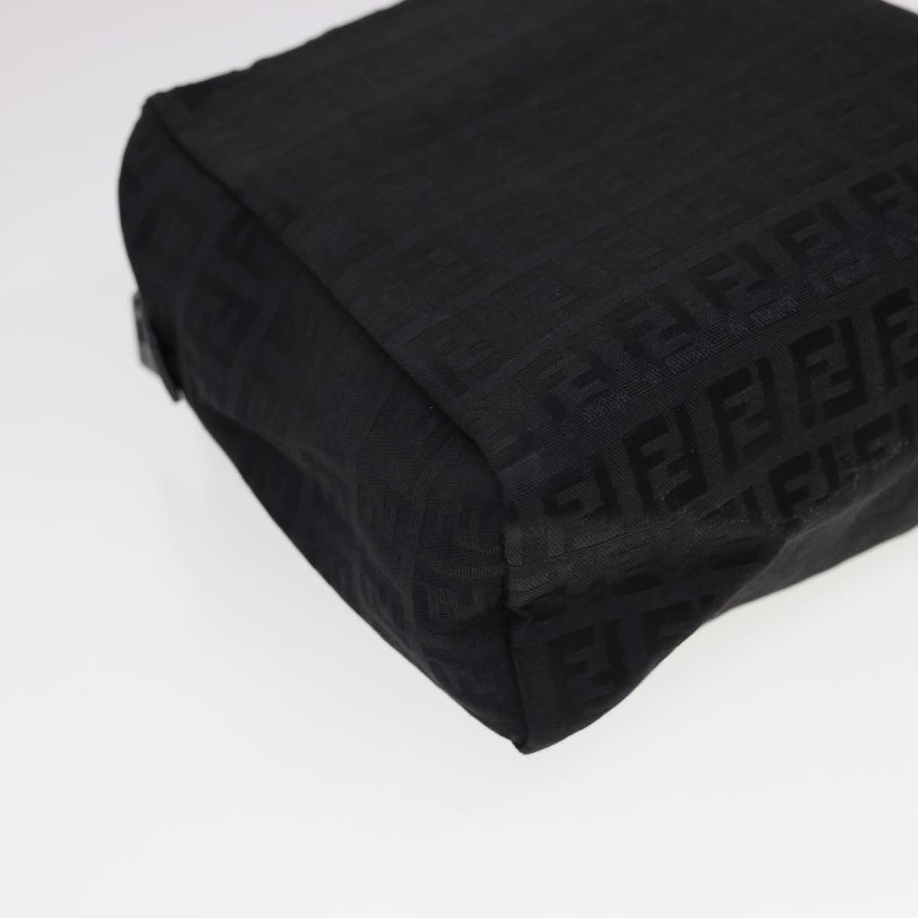 FENDI Zucchino Canvas Hand Bag Black am4149