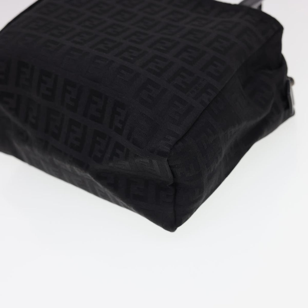 FENDI Zucchino Canvas Hand Bag Black am4149