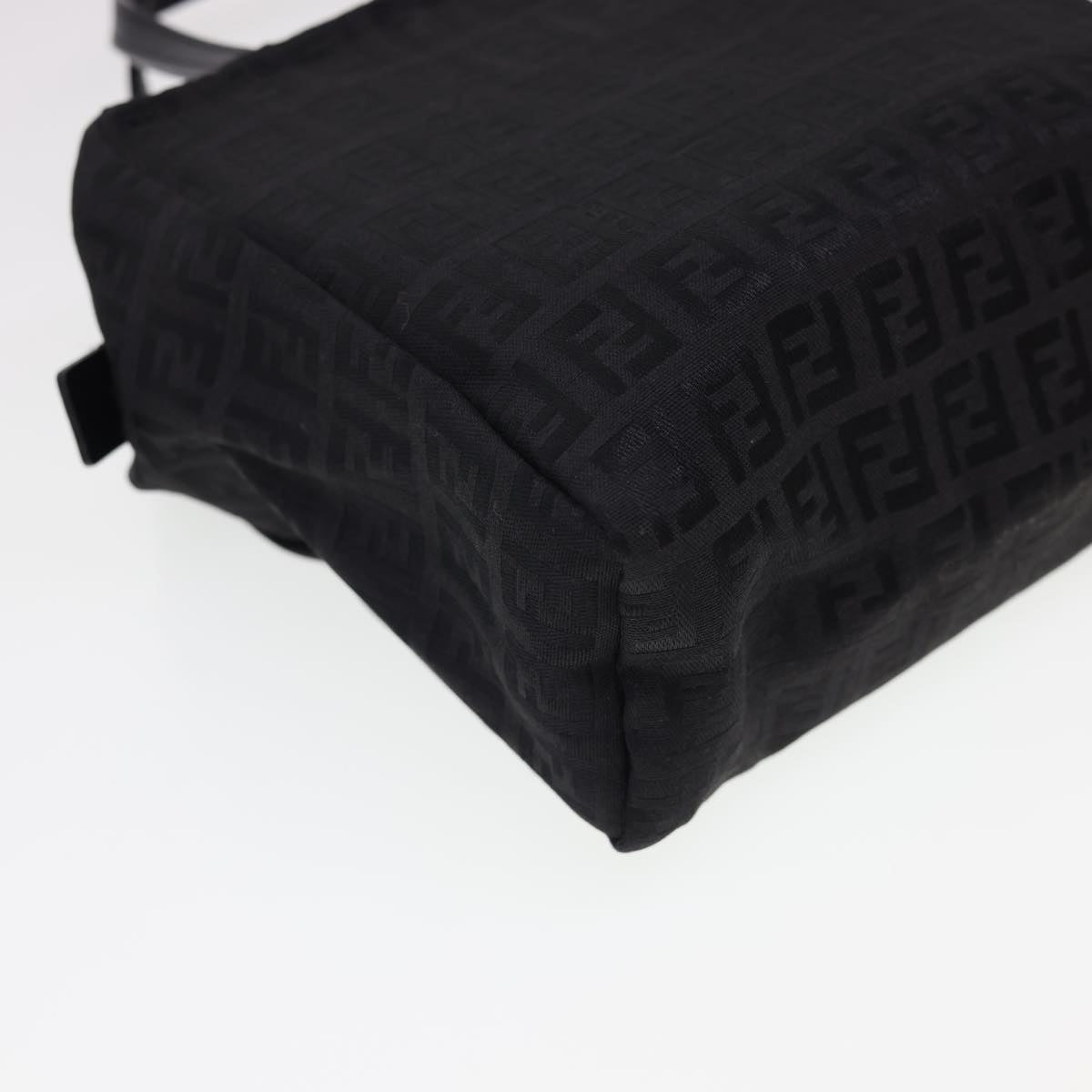 FENDI Zucchino Canvas Hand Bag Black am4149