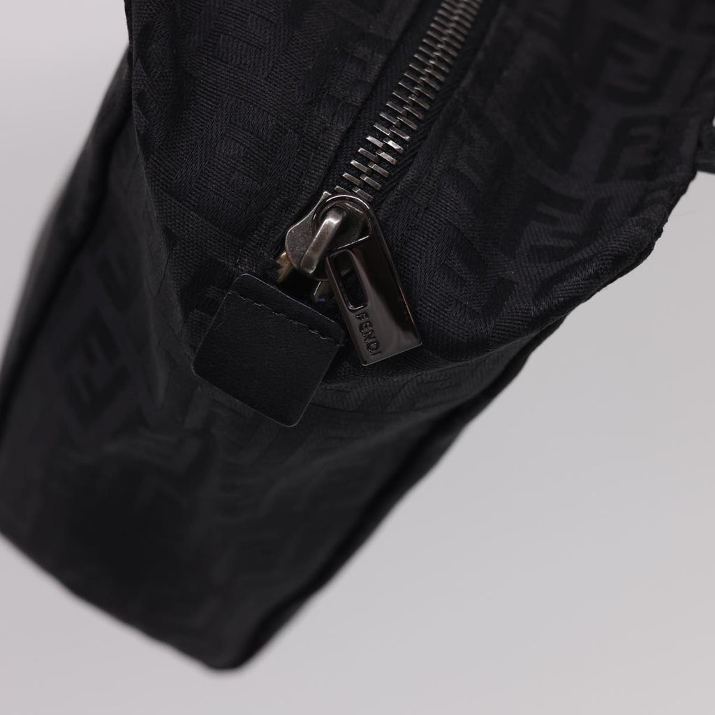 FENDI Zucchino Canvas Hand Bag Black am4149