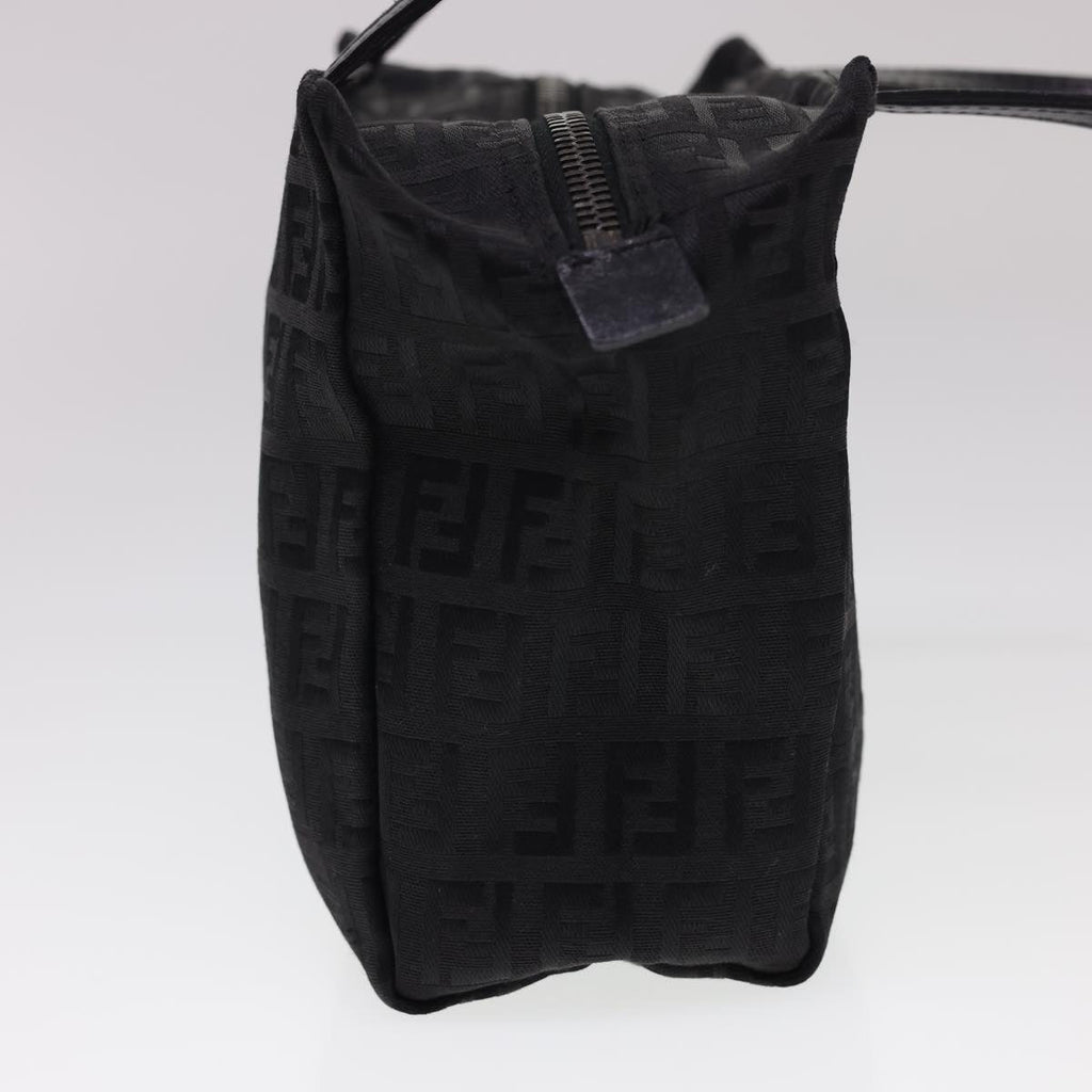 FENDI Zucchino Canvas Hand Bag Black am4149